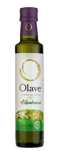 Aceite De Oliva Extra Virgen Olave Albahaca 1 X 250 Ml