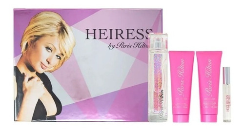 Estuche Heiress De Paris Hilton Set 4 Pzas Edp Original