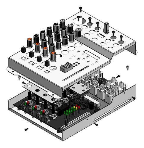 Mesa De Som 3 Canais Player Multicolor T0302 Mixer Taramps T