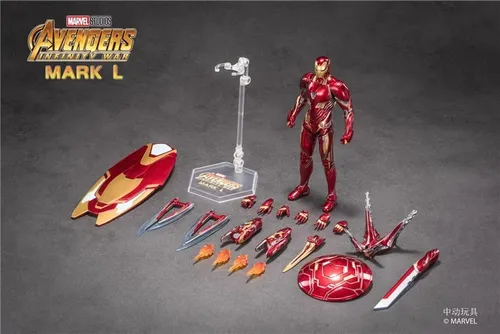 Zt 10º Aniversario 7 Pulgadas Deluxe Marvel Iron Man Mk50