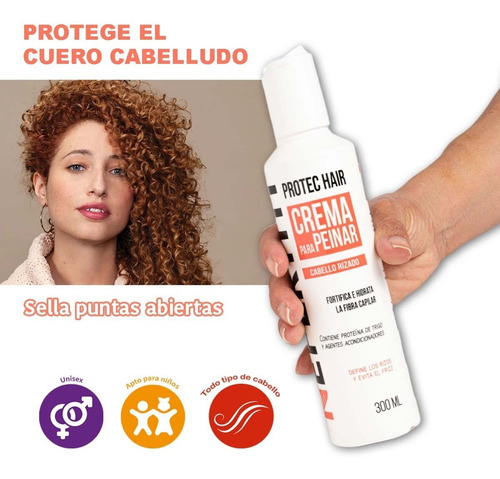 Crema Para Peinar Rizos Anti Frizz Curly Girl Nefertiti 300