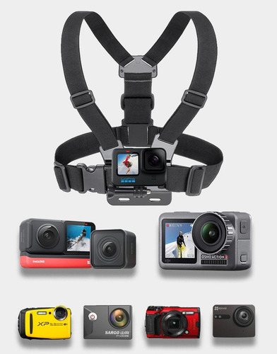 Soporte De Pecho Para Cámaras Deportivas Gopro
