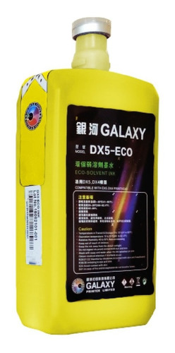 Tinta Galaxy Ecosolvente Dx4 Dx5 Dx7 Dx11 Xp600 1 Litro
