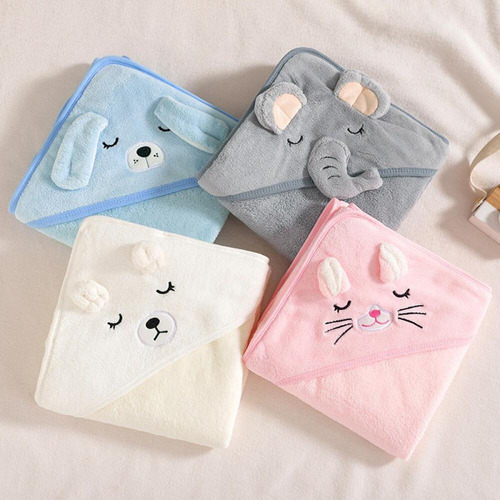 ~ Toalla De Baño Para Bebés, Manta Suave Con Capucha Para