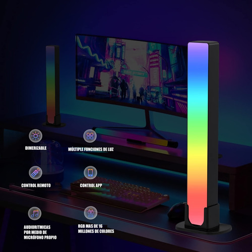 Imagen 3 de 9 de Barra De Luz Inteligentes Para Iluminar Gaming Para Monitor.