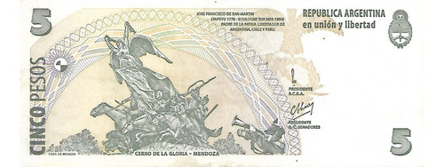 Bottero 3306a $ 5 Convert C/leyenda Serie B F.2 Ex Palermo (Usado)