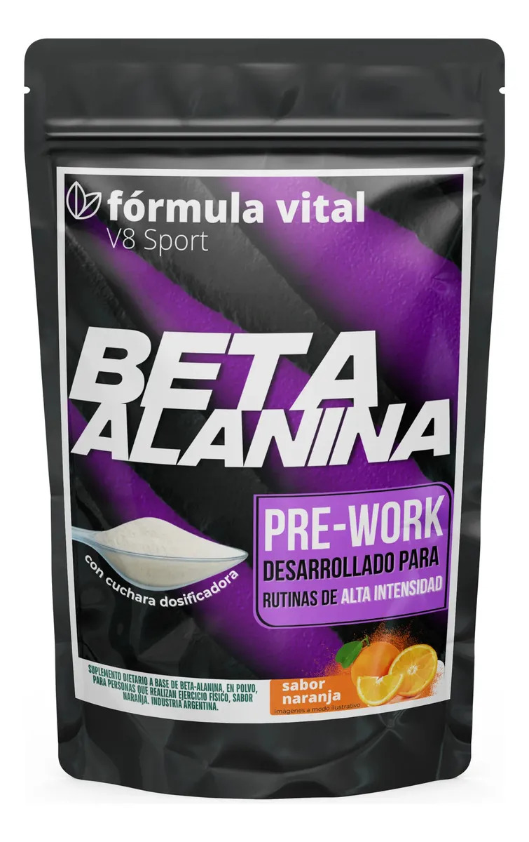Beta Alanina en Polvo Sabor Naranja de Formula Vital, 300g