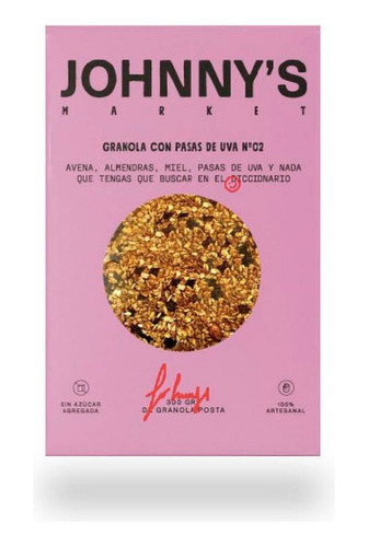 Granola Johnnys Con Pasas (sin Azúcar) 300 G