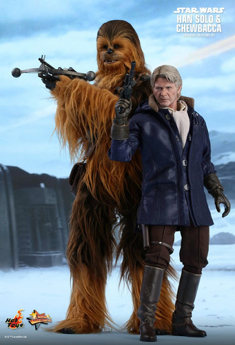 * Hot Toys Star Wars Episode 7 Han Solo Y Chewbacca