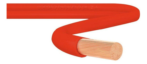 Cabo Flexível Flexsil Sil 4 Mm², 750v, Vermelho, 100 Metros