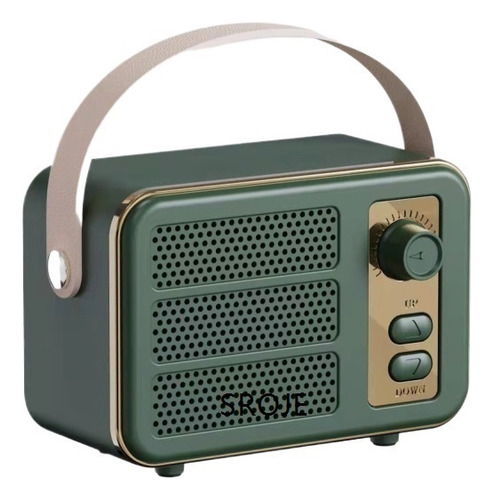 Altavoz Bluetooth Retro Creativo Con Subwoofer