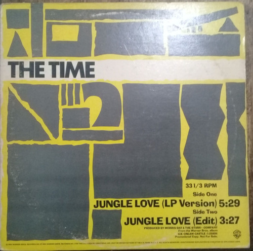 Lp Vinil The Time Jungle Love Promo Ed Usa 1983 Importado