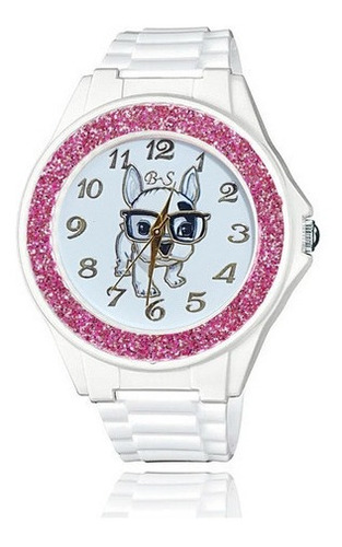 Reloj Perro Bulldog Frances + Estuche Dayoshop