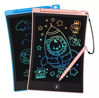 Tekfun Toys For Kids 2 Pack Lcd Writing Tablet With Anti-los