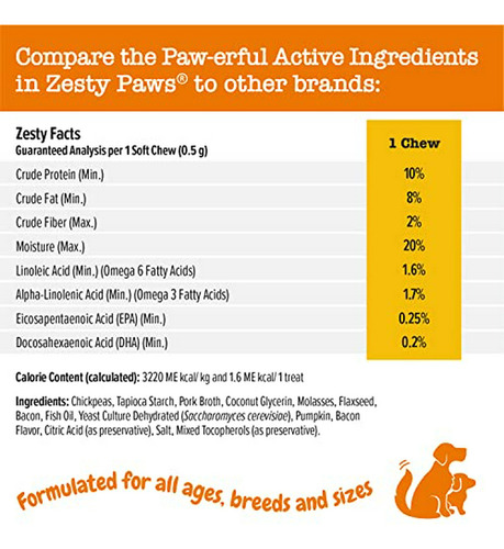 Premios De Entrenamiento Zesty Paws Para Perros - Salud De C
