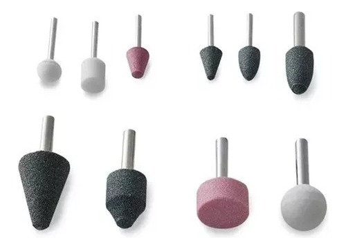 Imagen 2 de 7 de Set Fresas Puntas Montadas 10 Piezas 1/8 - 1/4 Bremen 7131