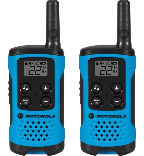 Rádio Comunicador Talkabout Motorola 25km T100br Azul