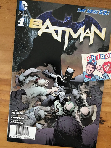 Imagen 1 de 1 de Comic - Batman The New 52 #1 Greg Capullo Special 2016