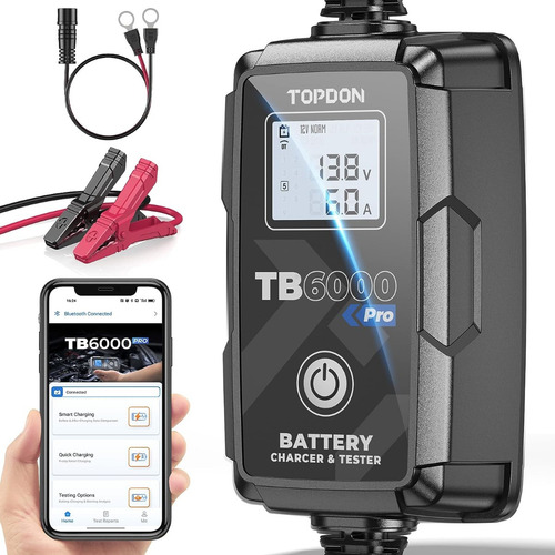 Cargador Y Probador De Bateria Topdon Tb6000pro 2 En 1 12v