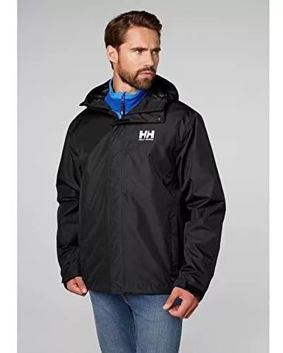 Helly Hansen Seven J chamarra impermeable, cortavientos y transpirable para  hombre con capucha