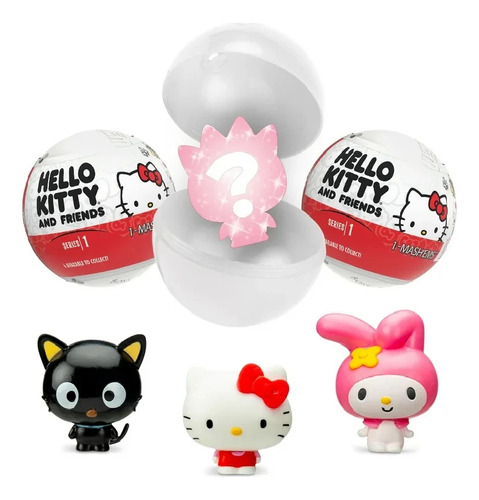 Hello Kitty Y Amigos 20pzs Capsulas Sorpresas Coleccionables