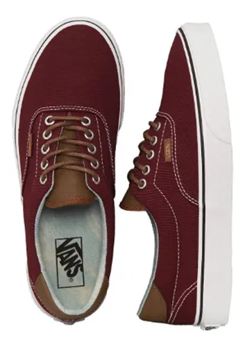 Tenis Vans Authentic Herring Bone Vino Original Vn0a38fsqk5