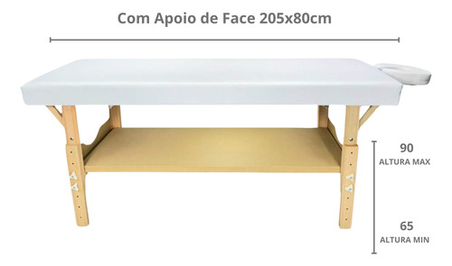 Maca Fixa 80cm Spa Regulagem De Altura + Escada 2 Degraus