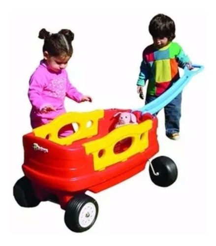 Carro Carrito Americano Arrastre Wagon Rotoys 1 A 6 Años