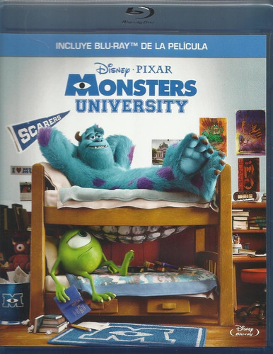 Monsters University Blu Ray Película Disney Nuevo