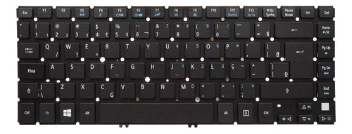 Teclado P/ Notebook Acer Aspire M5-481t Marca Bringit Cor Preto