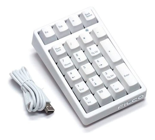 Mini-teclado Mecanico Para Pc Con Cable | Blanco / Filco