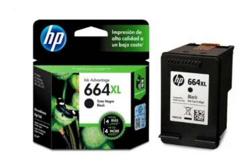 Cartucho De Tinta Hp 664 Xl Negro Original