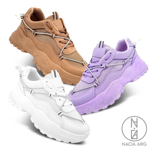 Zapatilla Mujer 47 Street Mars Reflex Plataforma Urbanas Cts
