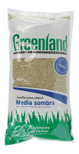 Semillas Cesped Media Sombra 500g Frio Y Pisoteo - Greenland