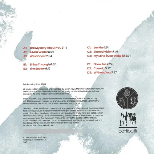 Owen Jay & Melchior Sultana - Dream Landscape 2x12 (psbbr01