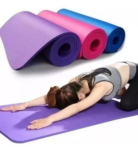 Mat De Yoga 4mm Fitness Ejercicios Yoga Deportes Gym En Casa