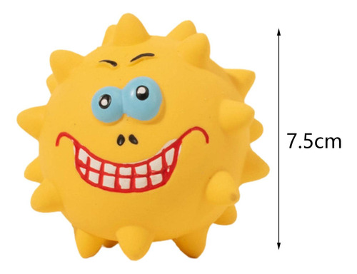 2 Látex Chirriante, Bolas De Látex Para Perros, Amarillo