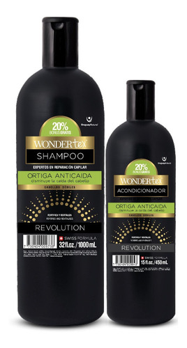  Shampoo Y Acondicionador Wonder Tex Revolution Ortiga