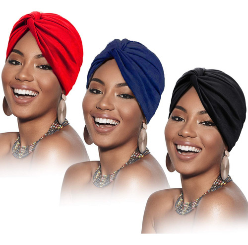 3 Pzas De Turbante Para Mujeres