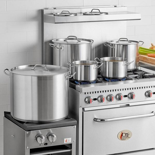 Olla C/ Tapa Acero Inox 9 Lt. 25*20 Cm