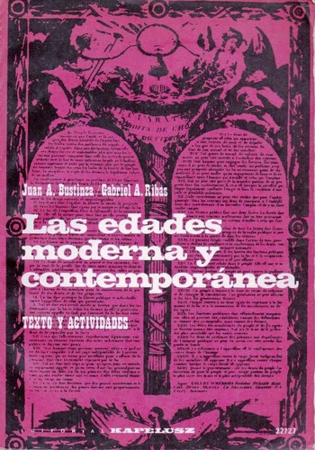 Las Edades Moderna Y Contemporanea Bustinza Ribas Historia