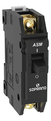 Disjuntor Soprano Nema 1p 70a Asm-b Preto