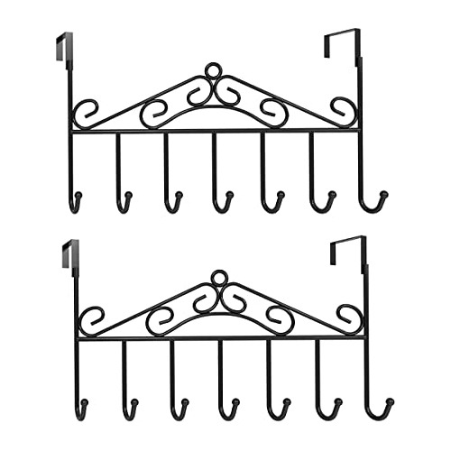 Ganchos Colgar Sobre Puerta, Paquete De 2 Perchas Puert...