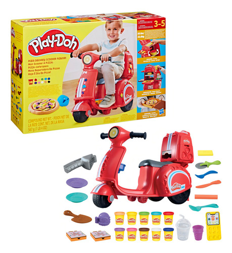 Play Doh Moto Scooter Repartidor De Pizzas / Diverti