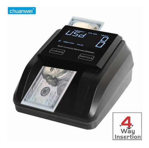 Imagen 2 de 2 de Máquina Detectora De Billetes Dólares Y Euros
