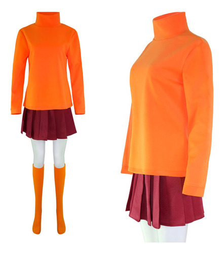 A Disfraz De Anime Velma Para Cosplay, Personaje De