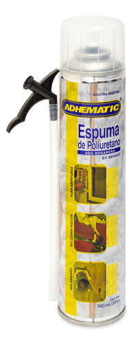 Sellador Espuma Poliuretano Adhematic Aerosol 300ml 112000