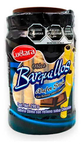 Wafer Stick Cuétara Barquillos Relleno De Chocolate 570g