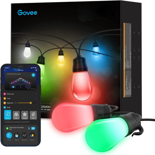 Govee Bluetooth 14m Bombillos Led Rgbw/patio O Terraza Ip65