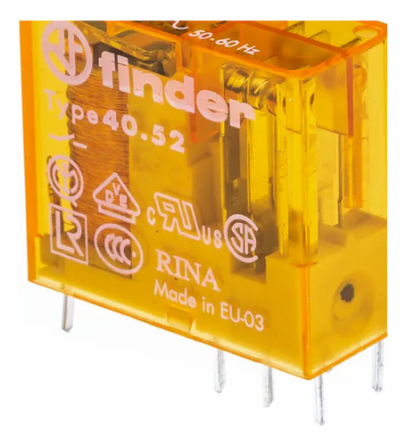 Relé Mini Para Circuito Impreso E Plug-in 24vac Finder